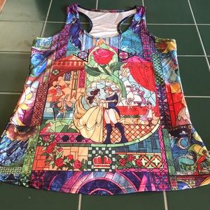 Beauty and the Beast Razorback tank